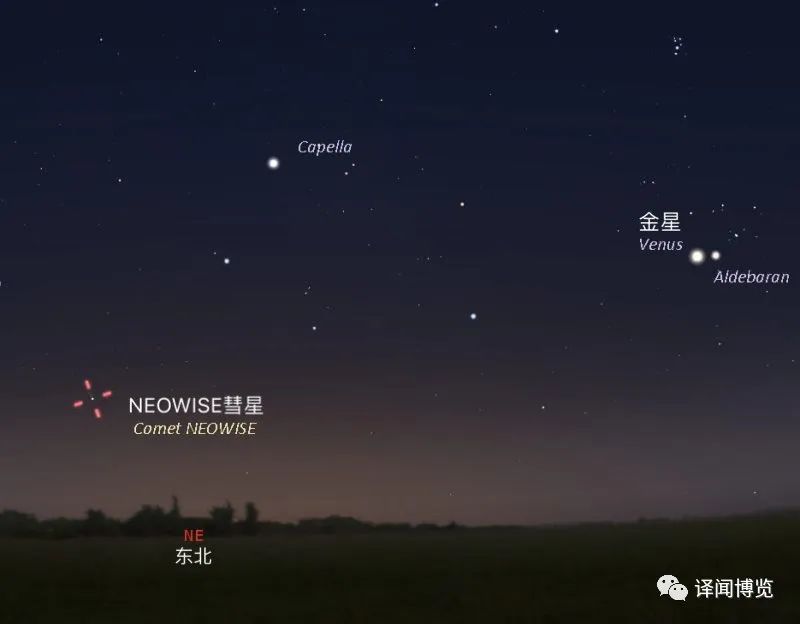 一眼六千八百年的彗星neowise 北半球裸眼可观 附彗星观测app使用 神奇风景在哪里